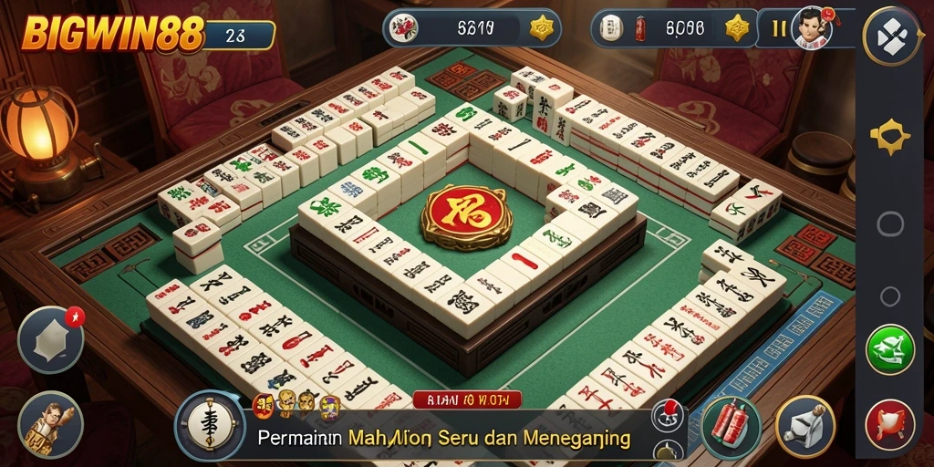 Tampilan gameplay menegangkan dalam BIGWIN88 yang memukau.
