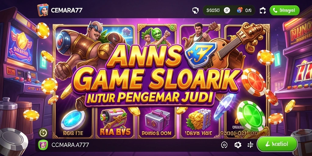 Tampilan visual menarik CEMARA77 saat bermain Slot.