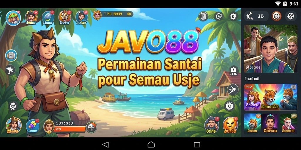 Tangkapan layar menunjukkan gameplay seru JAVO88.