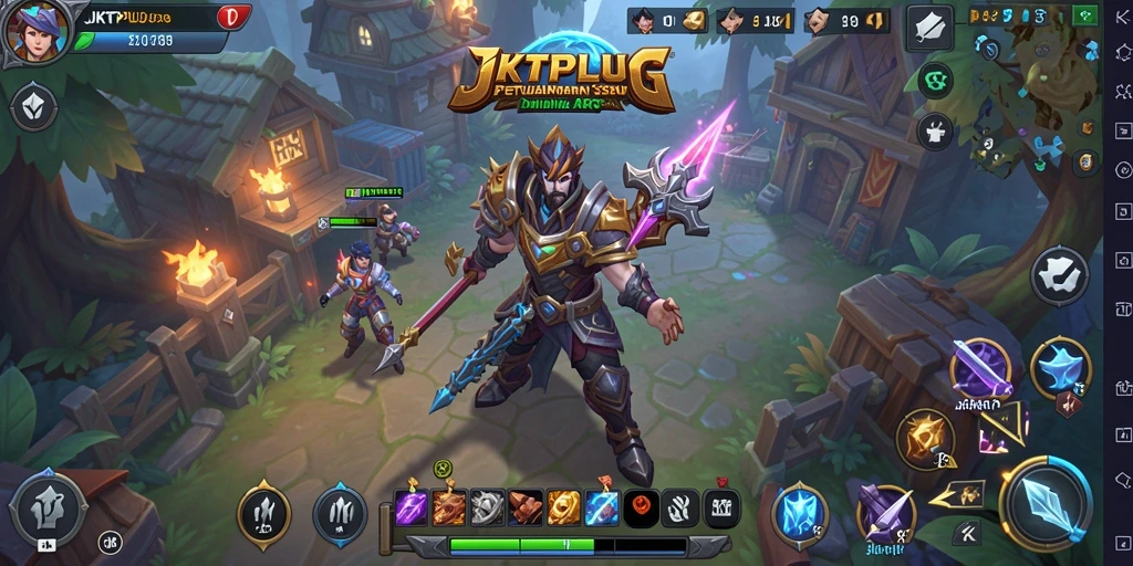 Screenshot gameplay JKTPLUS menampilkan pertarungan seru dan grafis menawan.