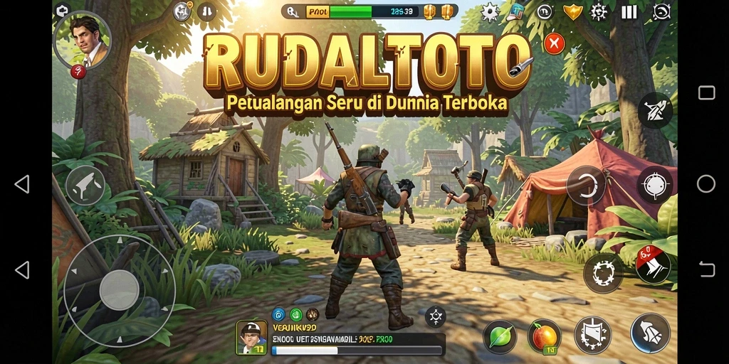 Tampilan gameplay seru RUDALTOTO di dunia terbuka.