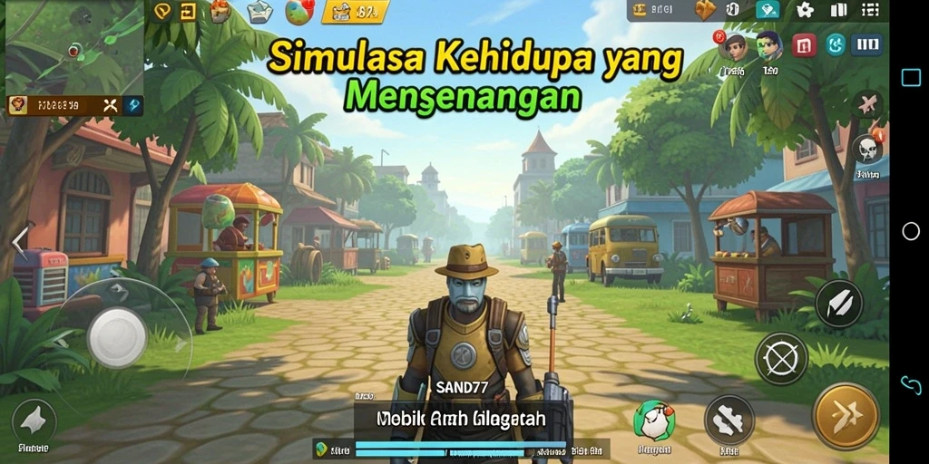 Tampilan gameplay SAND77 yang menawan dan interaktif.